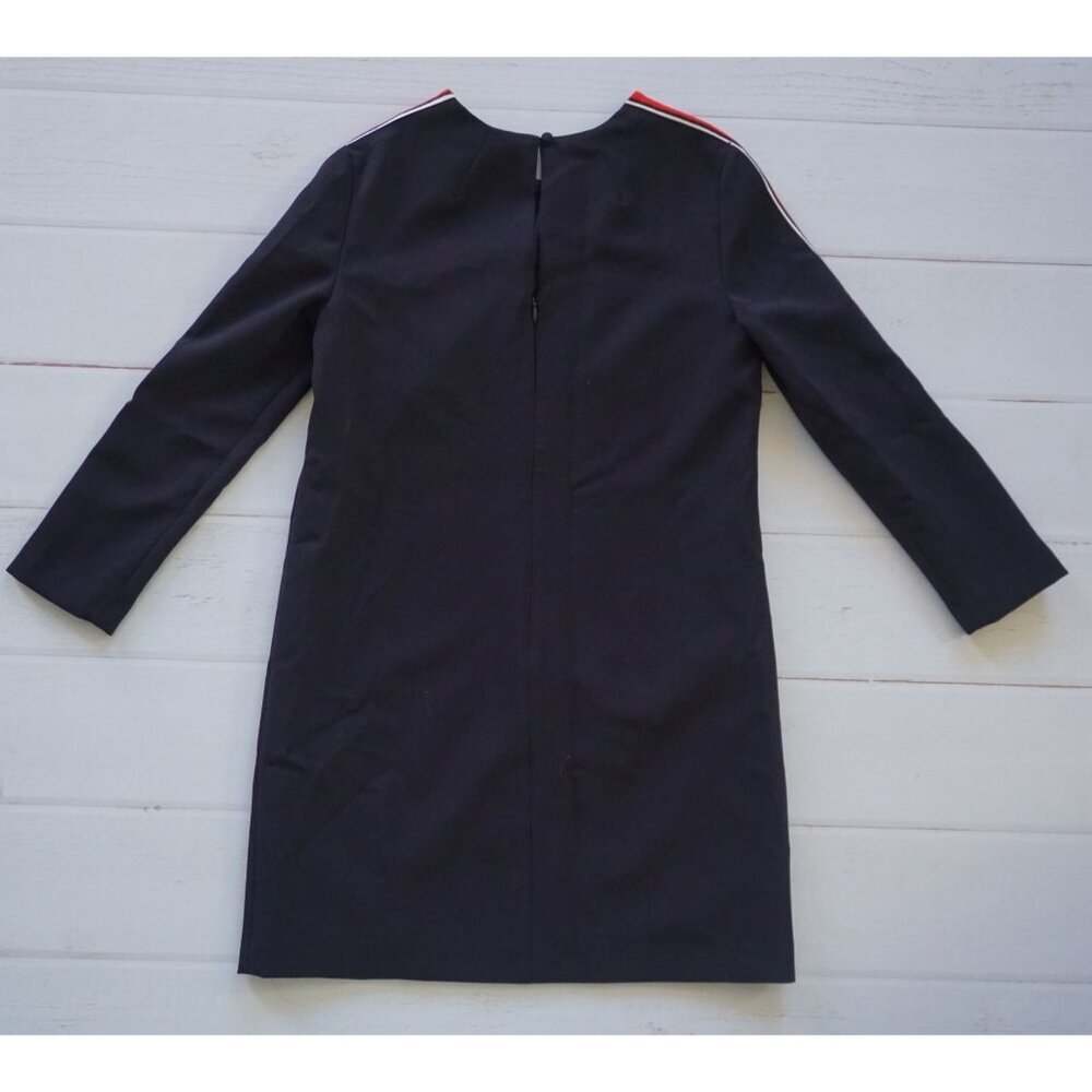 Banana Republic Navy Blue Long-Sleeve Shift Dress - Petite 0P - Picture 5 of 9